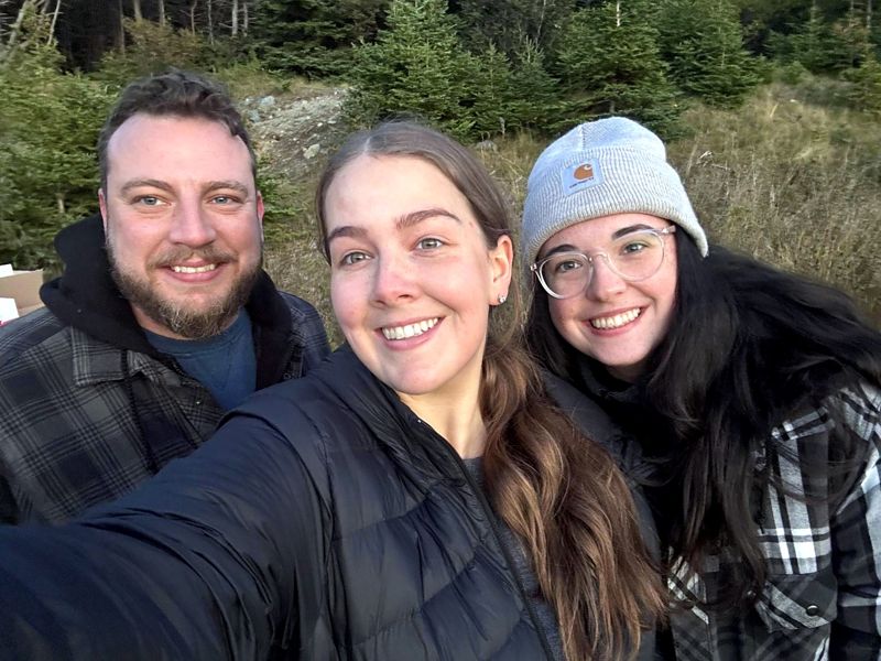 Staff selfie at the campfire